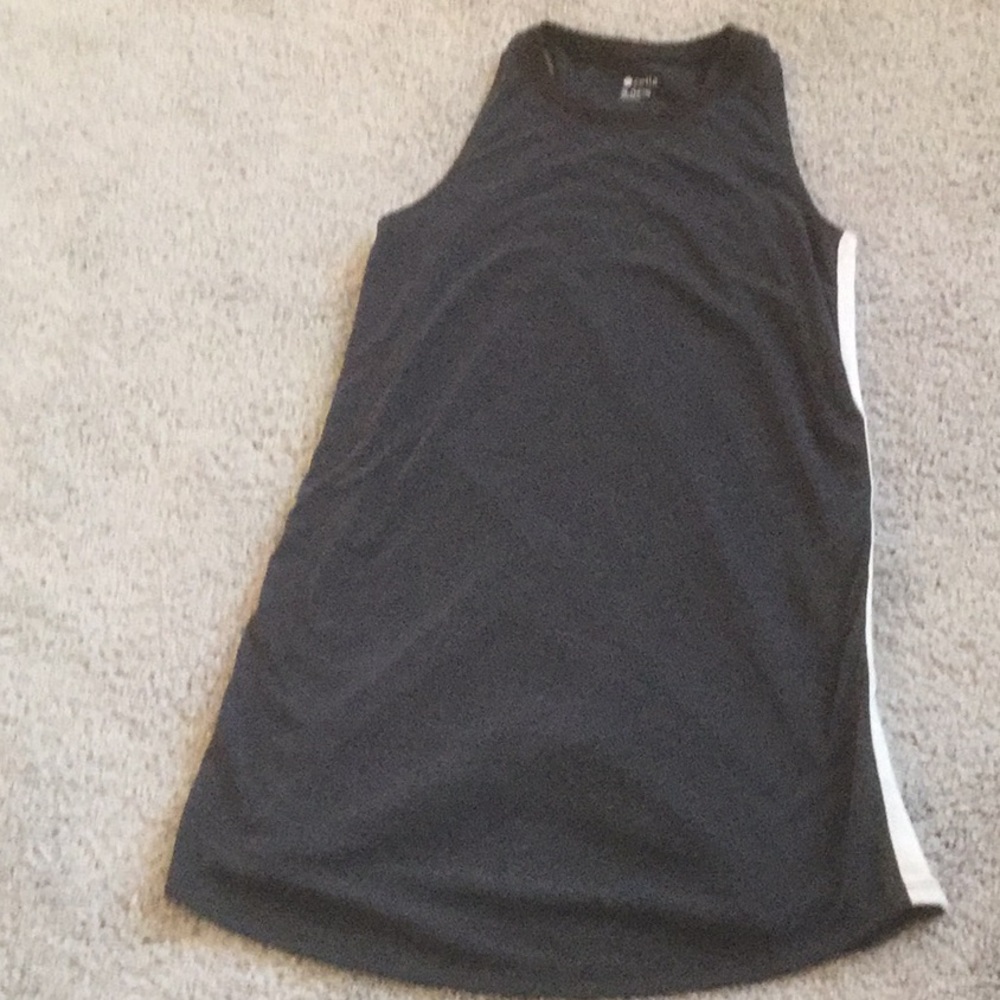 Zella Girls black gray sleeveless Ribbed racer back dress.Size XL(14/16)